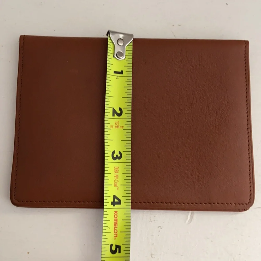NEW LEEMAN Leather Double Viewing window for ID Card Wallet